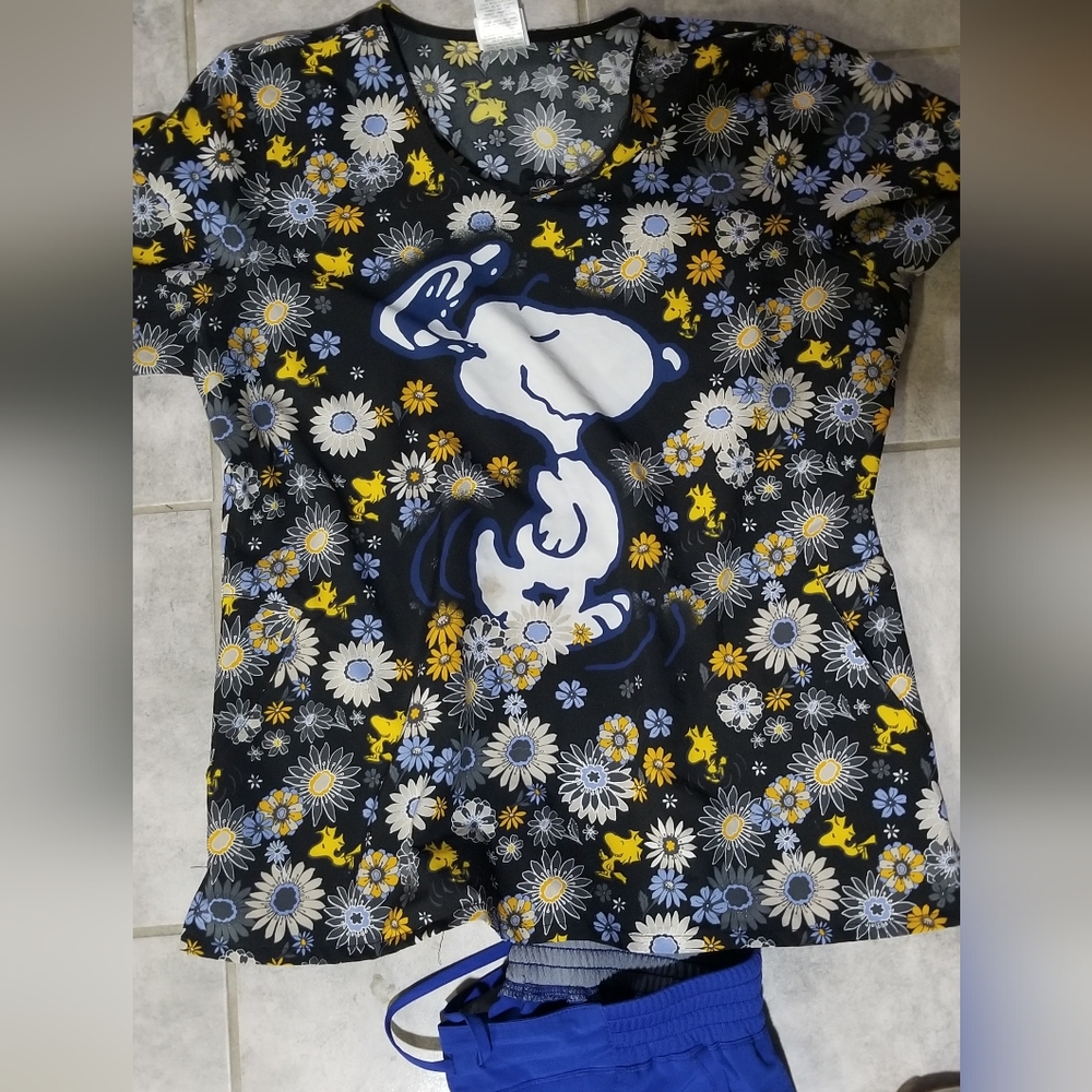 Snoopy Scrub Top